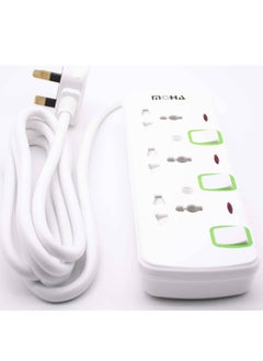 MOHA MOHA 3-Way Socket Power Extension With White 3meter  - Image 2