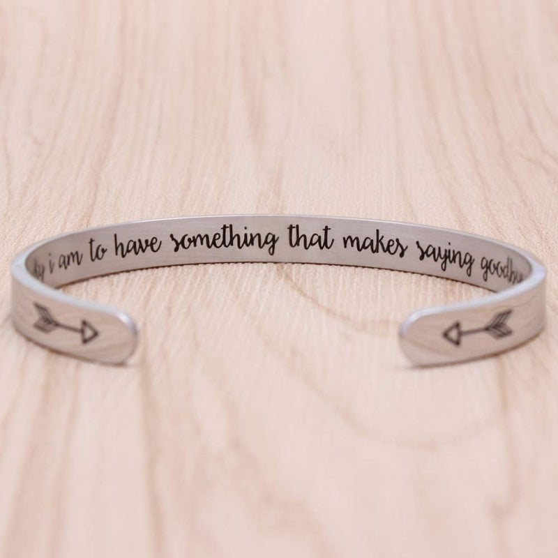 Btysun Bracelets for Women Mothers Day Bracelet Gifts from Daughter Inspirational Gifts for Women Graduation Gifts for Her Motivational Birthday Cuff Bangle Friendship Personalized Mantra Jewelry… - Image 2