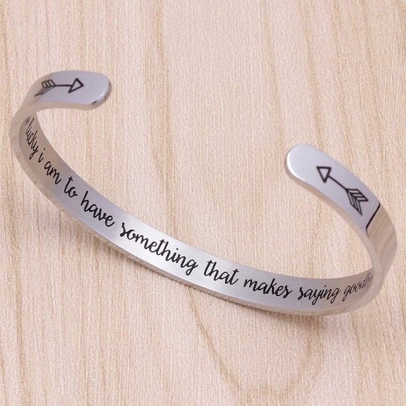 Btysun Bracelets for Women Mothers Day Bracelet Gifts from Daughter Inspirational Gifts for Women Graduation Gifts for Her Motivational Birthday Cuff Bangle Friendship Personalized Mantra Jewelry… - Image 3
