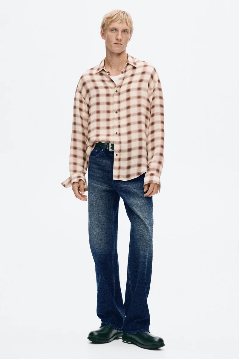 H&M  Slim Fit Cupro shirt for Men | Best Price UAE
