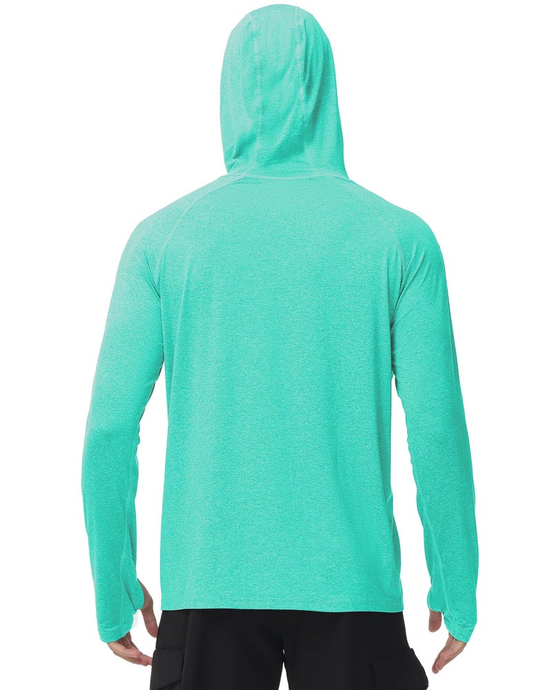 Roadbox Mens UPF 50+ Fishing Shirts - Long Sleeve UV Sun Protection Hoodie Outdoor Hiking Shirts for Sports Running - Image 3