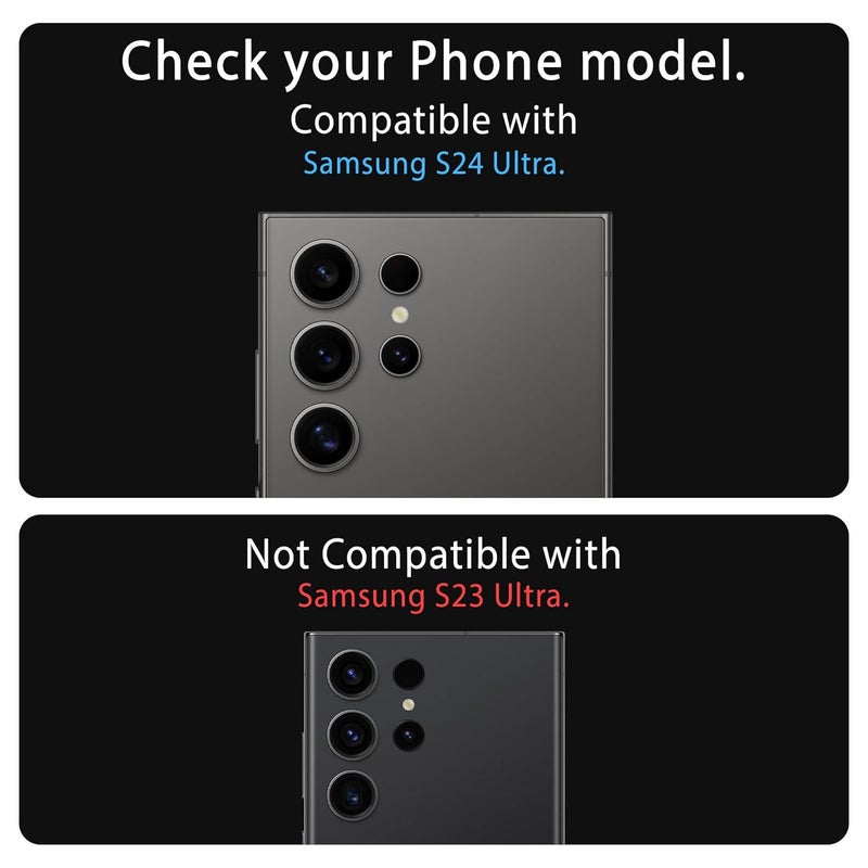 FIRST MART Camera Lens Protector for Samsung Galaxy S24 Ultra (6.8 Inches) Tough HD Individual Aluminum Alloy Lens Rings Cover, Scratch Resistant, Thin Lens Protection| Green, 1 Pack - Image 2