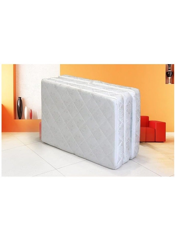 Comfy Portable Folding Quilted White Medicated Mattress 180x90x7 cm - Image 2