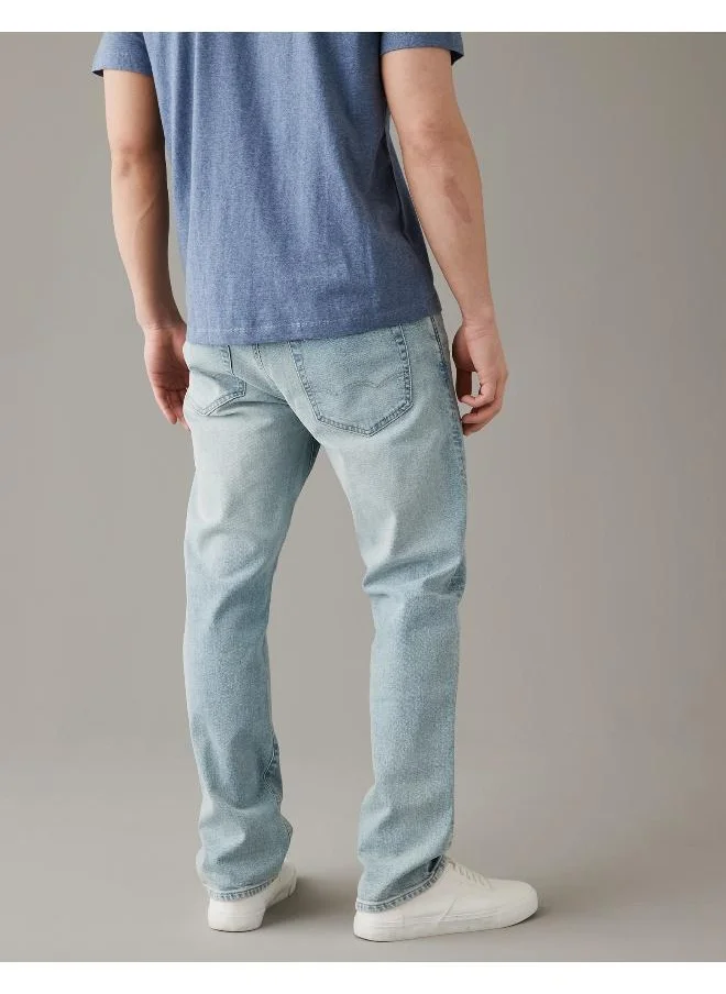 American Eagle Light Wash Straight Fit Jeans