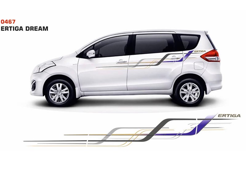 Automaze Car Side Decal Full Body Racing Sticker Graphics For Ertiga (Dream Graphics, Both Sides, 0467) - Image 2
