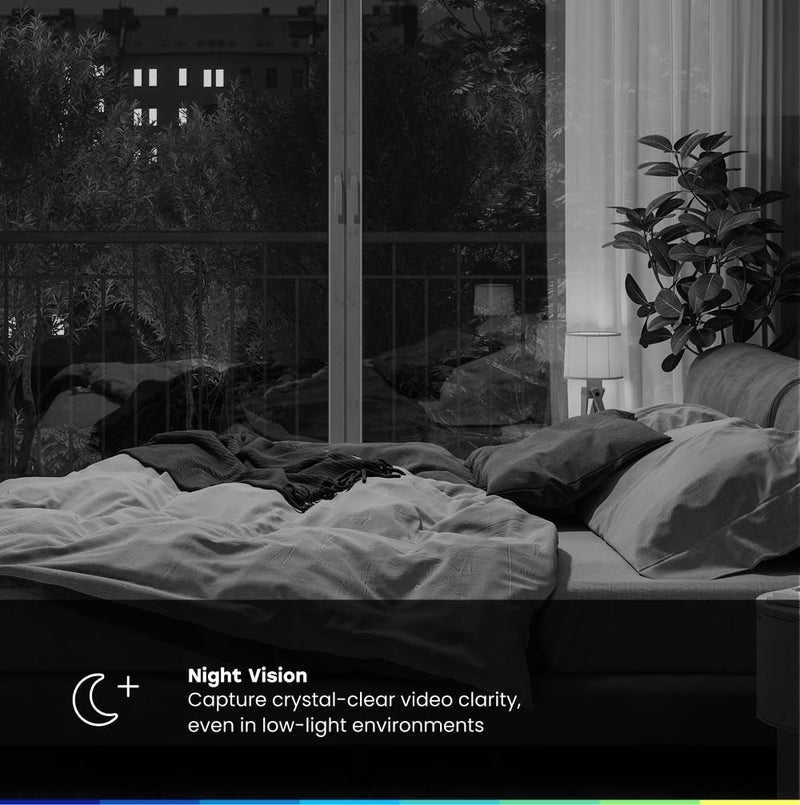 Chamberlain myQ Smart Indoor Security Camera â€“ 1080p HD Video, Night Vision, Motion Detection, Wi-Fi, Two-Way Audio, Smartphone Control, 2 Pack - Image 3