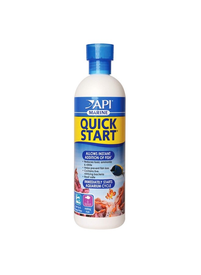 API API MARINE QUICK START Saltwater And Reef Aquarium Nitrifying Bacillus 16-Ounce Bottle  - Image 1