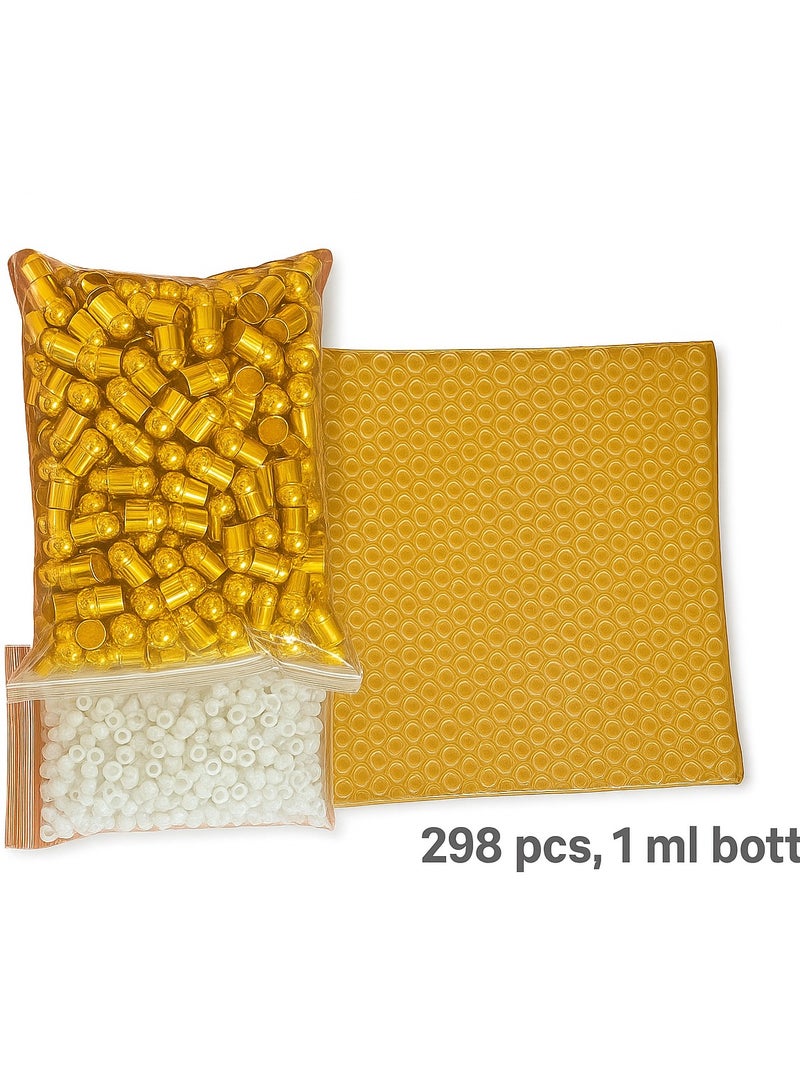 PARO OUD 298 قطعة صينية 1 مل من زجاج نينو زجاجة عطار فارغة قابلة لإعادة التعبئة - Image 2