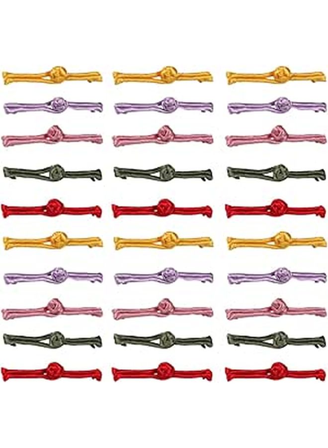 30 Pcs Chinese Cheongsam Buttons Knot Fasteners For Clothing Sewing Tailoring - Image 1