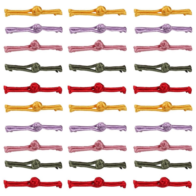 30 Pcs Chinese Cheongsam Buttons Knot Fasteners For Clothing Sewing Tailoring - Image 2