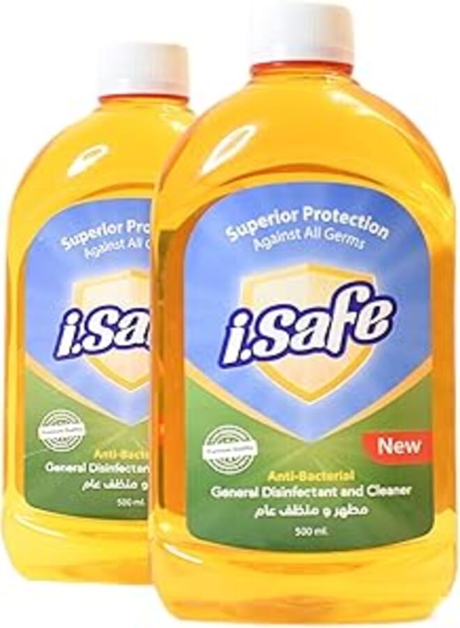 iSafe Disinfectant & General Cleaner For Floor And Surfaces - Pine oil scent - 2x500ml Offer