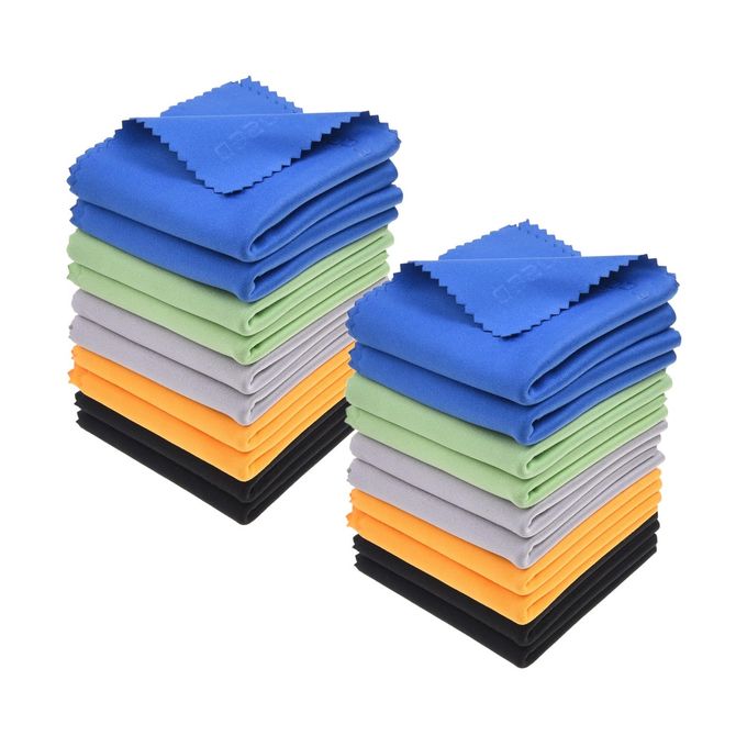 MICROFIBER CLEANING CLOTH 12X12 INCH MICROFIBER CLOTH PACK OF 20 LARGE CLEANING CLOTHS MICROFIBER CLEANING CLOTH FOR ELECTRONICS AND MONITORS