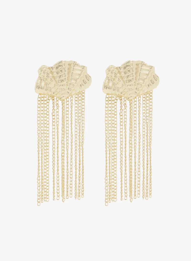 ELLA Gold Chain Drop Down Earrings