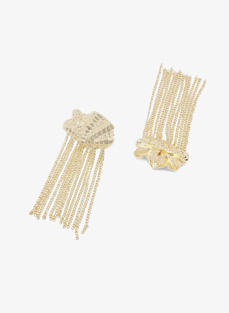 ELLA Gold Chain Drop Down Earrings