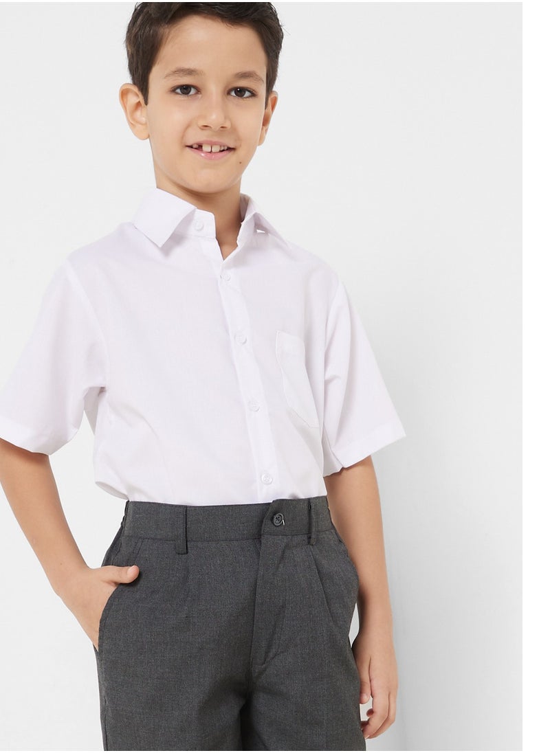hayas closet Kids School Uniform Half Sleeve Shirt  - Image 5