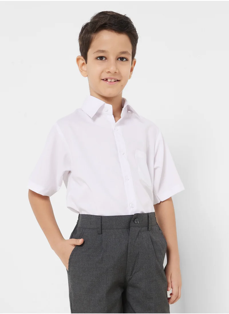 هيا كلوزيت Kids School Uniform Half Sleeve Shirt