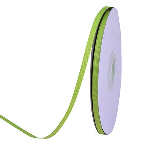 Ribest Apple Green Grosgrain Ribbon 14 Inch 50 Yards Apple Green Ribbon for Gift Wrapping Flower Bouquet Hair Bows Wedding Decoration