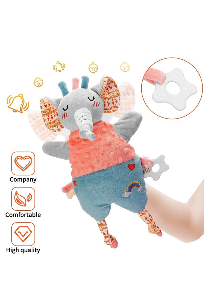 NIBEMINENT Soft Hand Puppet for Baby, Toddler Animal Plush Toy Includes Elephant, Newborn Activity Education Learning Toy, Birthday Gifts Baby Cuddly Toys 0 6 12 Months Washable - Image 5