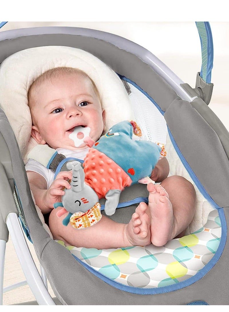 NIBEMINENT Soft Hand Puppet for Baby, Toddler Animal Plush Toy Includes Elephant, Newborn Activity Education Learning Toy, Birthday Gifts Baby Cuddly Toys 0 6 12 Months Washable - Image 3