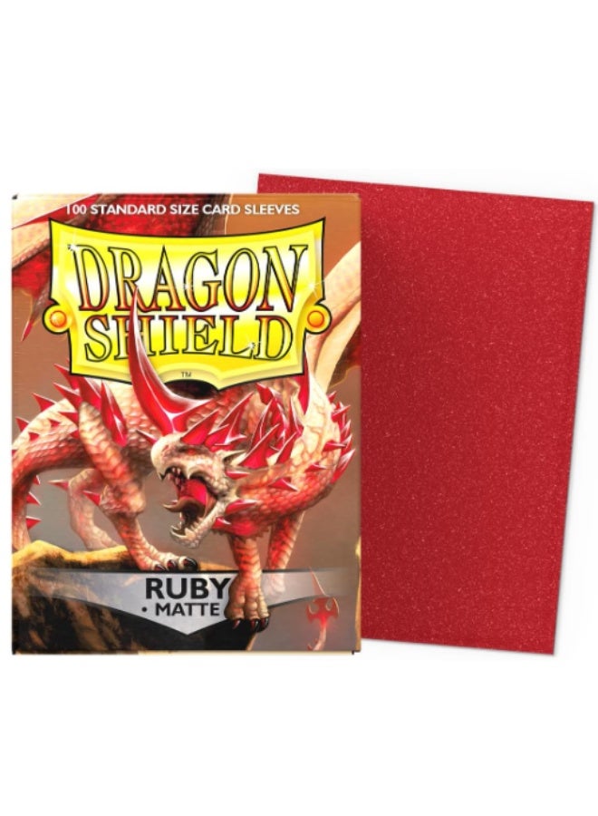 دراجون شيلد Arcane Tinmen Sleeves: Dragon Shield Matte Ruby (100) - Image 2