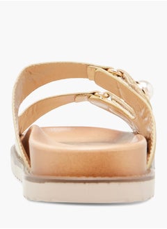 Celeste Womens Textured Slip-On Sandals  - Image 4