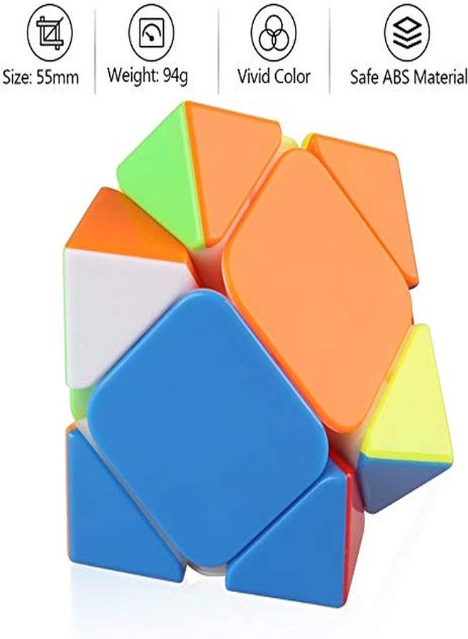 Authfort Qiyi Qicheng Skewb Speed Cube Stickerless Magic Cube Puzzle Toys for Kids (QiCheng Version) - Image 4