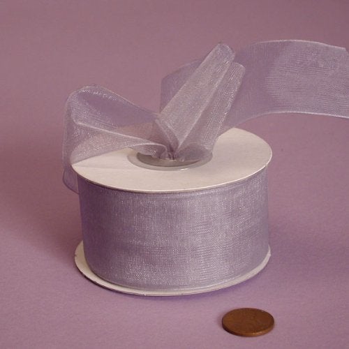 Paper Mart Silver Shimmer Sheer Organza Ribbon, 1-1/2" X 25Yd - Image 4