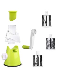 ELTRAZONE 4 Pcs Vegetable Slicer 3 In 1 Handheld Spiral Rotary Drum Slicer For Vegetable Fruit Cheese Nut  - Image 2