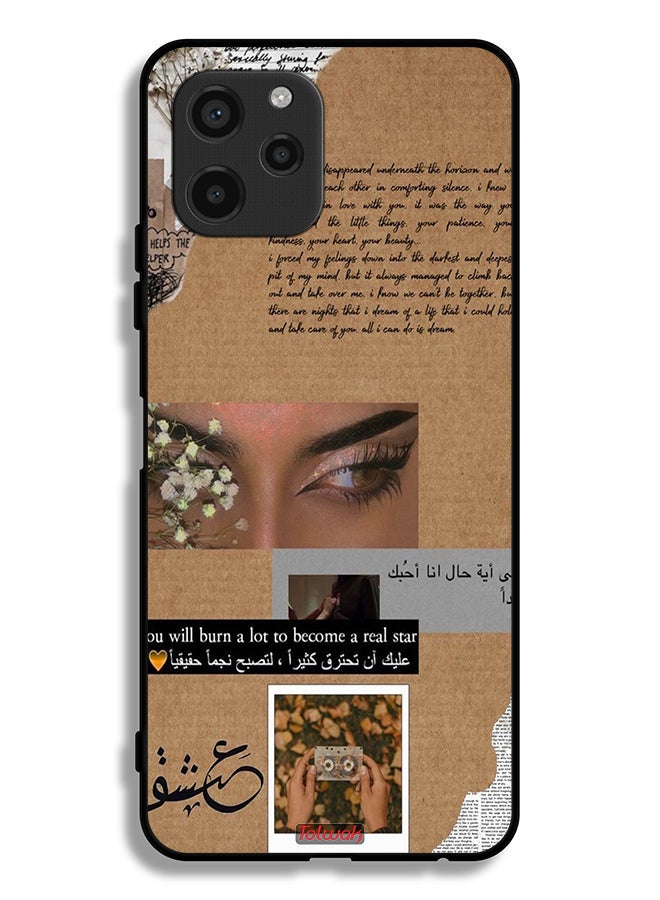 Tolwak Huawei nova Y61 Protective Case Cover Arabic Quote You Will Burn A Lot To Become A Real Star - Image 2