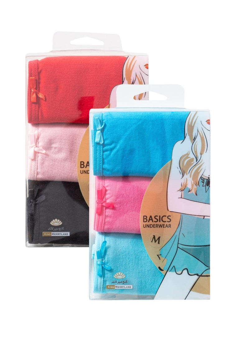 King Merryland Pack of 6 Premium Cotton Bikini Panties Underwear for Women  - Image 2