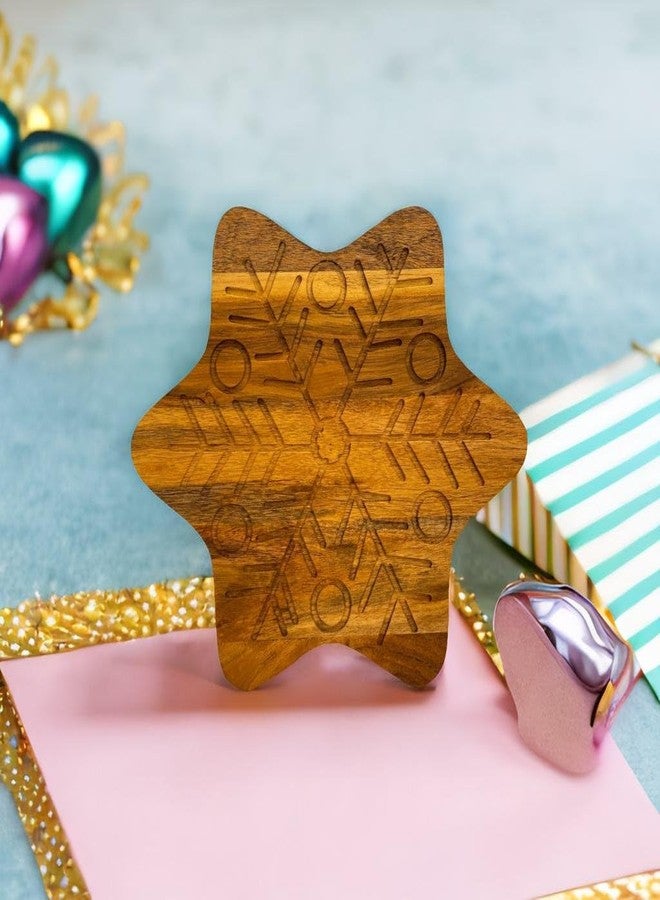 Affinity Decor Wood Cutting Board for Kitchen Star Shaped Wooden Cutting Board with Grooves, Christmas Decorative cutting board for Cheese and Veggies and Charcuterie Serving Platter 11"L x 11"W - Image 5