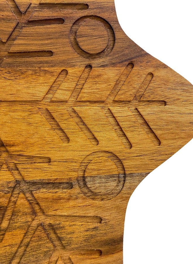 Affinity Decor Wood Cutting Board for Kitchen Star Shaped Wooden Cutting Board with Grooves, Christmas Decorative cutting board for Cheese and Veggies and Charcuterie Serving Platter 11"L x 11"W - Image 4