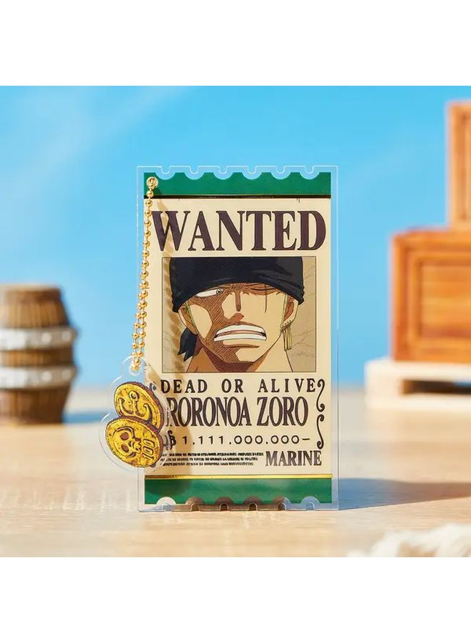 One Piece Pirate King Series Acrylic Bounty Notice Ticket Stub Keychain Mystery Box - Image 3