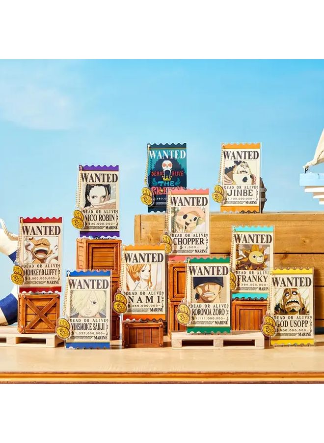 One Piece Pirate King Series Acrylic Bounty Notice Ticket Stub Keychain Mystery Box - Image 2