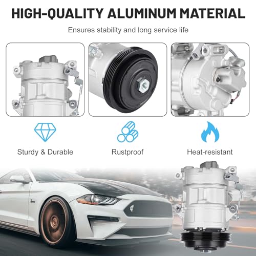 ILONPA ضاغط مكيف هواء جديد مع قابض لتويوتا يارس 1.5 1.5L 2007 2008 2009 2010 2011 2012 - Image 5