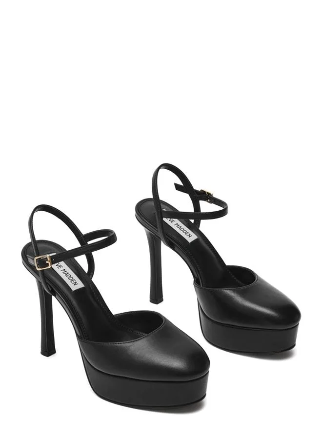 Steve Madden Ravished Black Women's Ankle-Strap Pumps