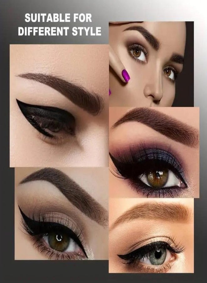 vulrian Eyebrown Pen 4 Tip - Eyebrow Pen - Eyebrow Pencil Black - Cosmetics Arch Arrival Brow Definer - Brow Pencil With Spoolie - Pigmented Eyebrow Pencil [ Black ] - Image 5