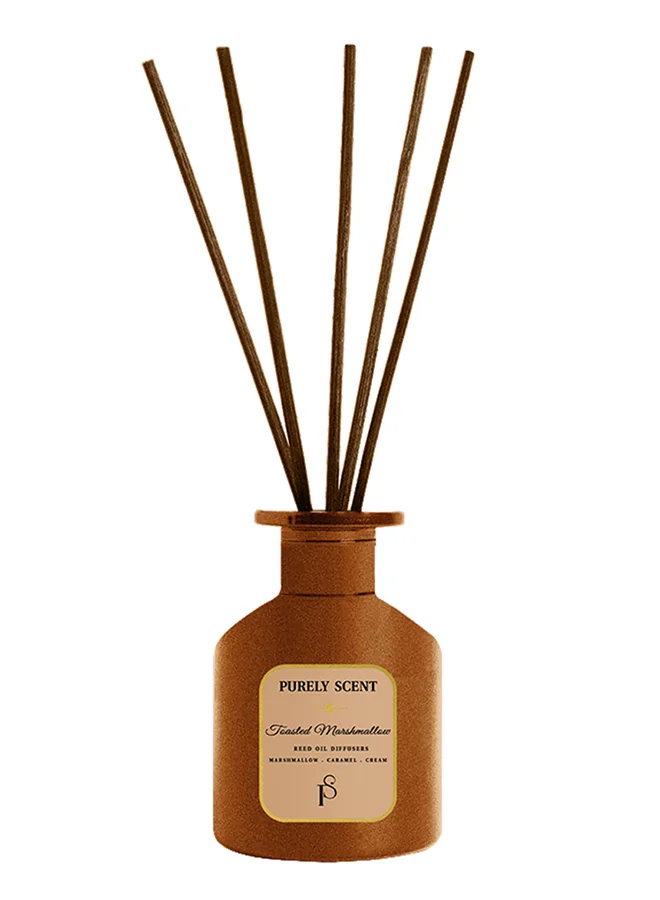 بيورلي سينت موزع روائح بالمارشميلو المحمص - 200 مل كبير معطر جو يدوم طويلاً - زيت عطري برائحة المارشميلو والفانيليا - ديكور شتوي مريح للعلاج بالروائح