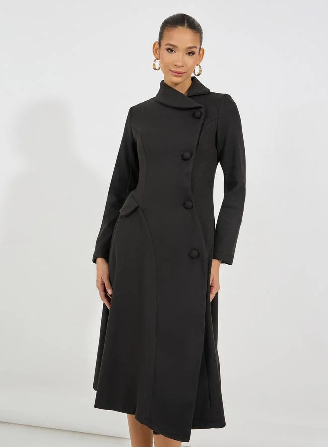 Styli Asymmetrical A-Line Dress