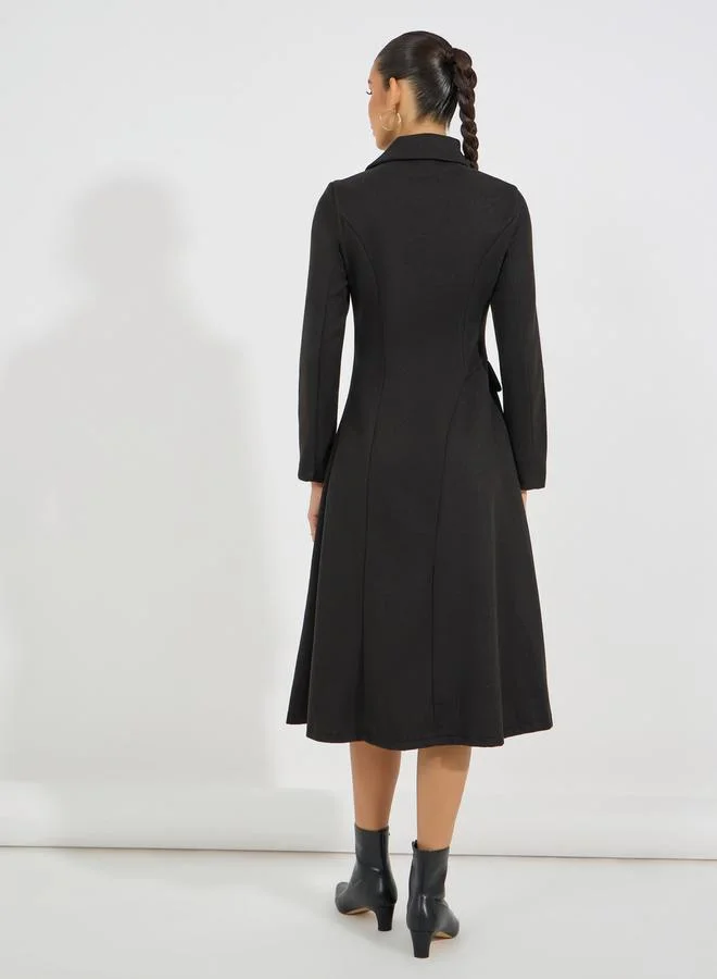 Styli Asymmetrical A-Line Dress