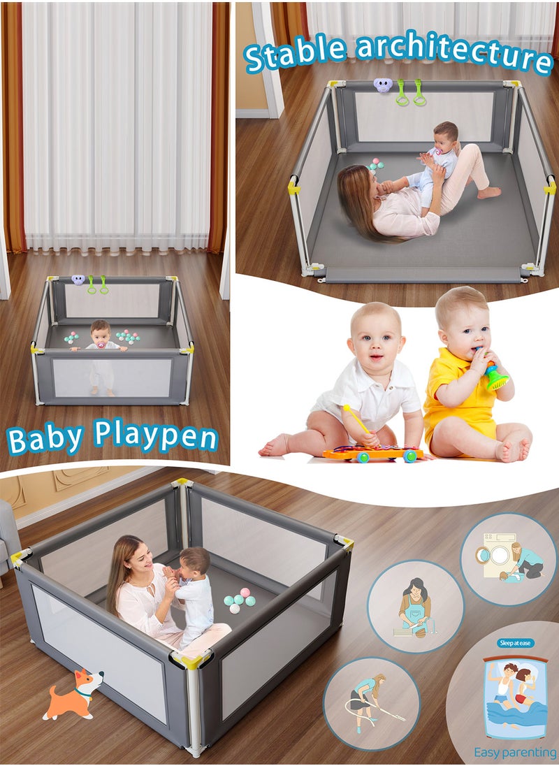 MaBaby Cross-Border Game Fence Guardrail Baby Baby Fall Children Crawling Mat Living Room Indoor Ground Toddler Fence  - Image 3