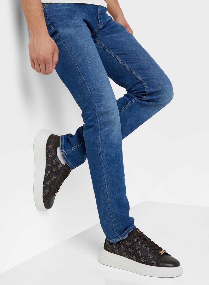 GUESS Elba Belluno Lace Up Low Top Sneakers  - Image 5