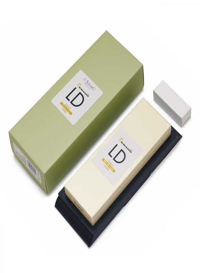 Suehiro DEBADO LD-601 [Standard size] Non-soaking whetstone Sharpening stone Finishing grit #4000 Splash-and-Go [Including rubber base] - Image 2