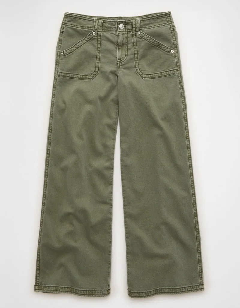 American Eagle  AE Low-Rise Ultra Wide-Leg Pant for Women | Best Price UAE