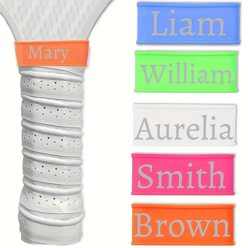 Blue Silicone Paddle Ball Racket Strap Set 8 Pieces Perfect Gift For Paddle Ball Enthusiasts - Image 1