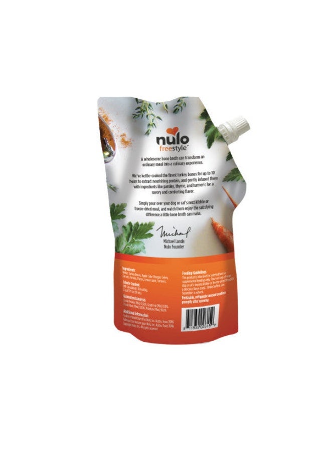 Nulo Freestyle Classic Turkey Bone Broth 591ml Pouch for Dog & Cat - Image 2