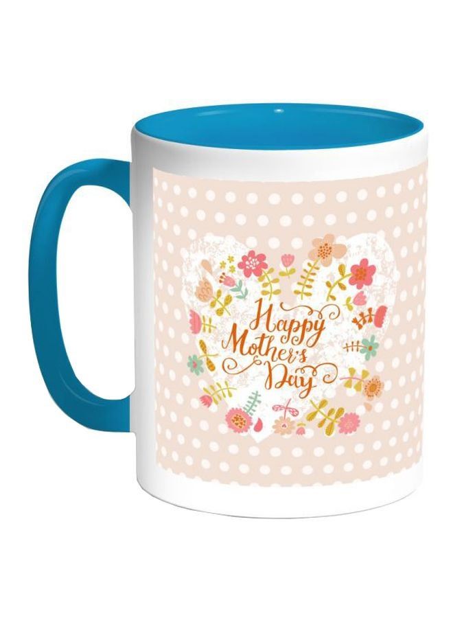 RKN Happy Mother'S Day Printed Coffe Mug White/Turquoise/Pink - Image 1