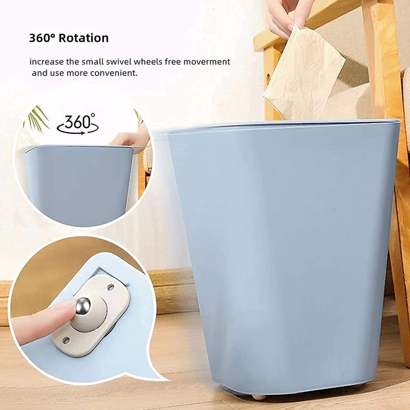 kunya Kunya 4 Pc Self Adhesive 360 Degree Mini Swivel Casters Wheels Universal Wheels at the Bottom of the Storage Box Trash Can Baby Toys Car Cloth Bin Container Cabinet Furniture - Image 4