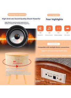 Nourest Nourest 4 in 1 Side Table with inbuilt Bluetooth speaker 70W  - Image 3