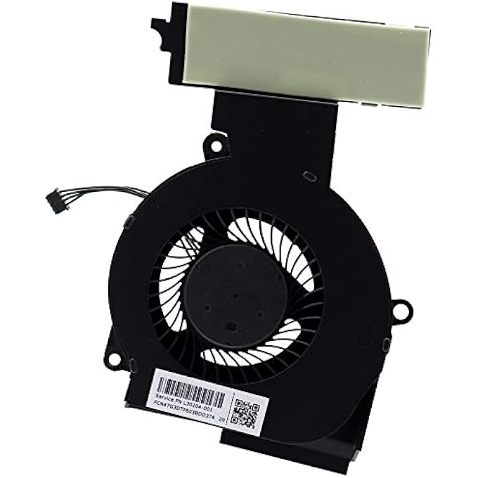 CPU & GPU COOLING FAN L30204-001 & L30203-001 FOR HP OMEN 15-DC SERIES LAPTOPS (5.12" X 3.6" X 4.5", 5V DC, 3500 RPM, 30DB, BLACK, POLYCARBONATE) - Image 3